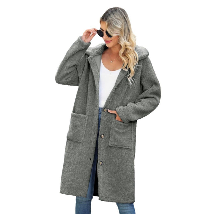 Ladies Oversized Cozy Coat with Large Pockets Lune London
