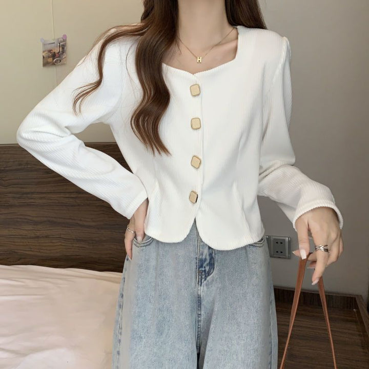 Veste courte de mode pour femmes avec boutons décoratifs Chic & Stil