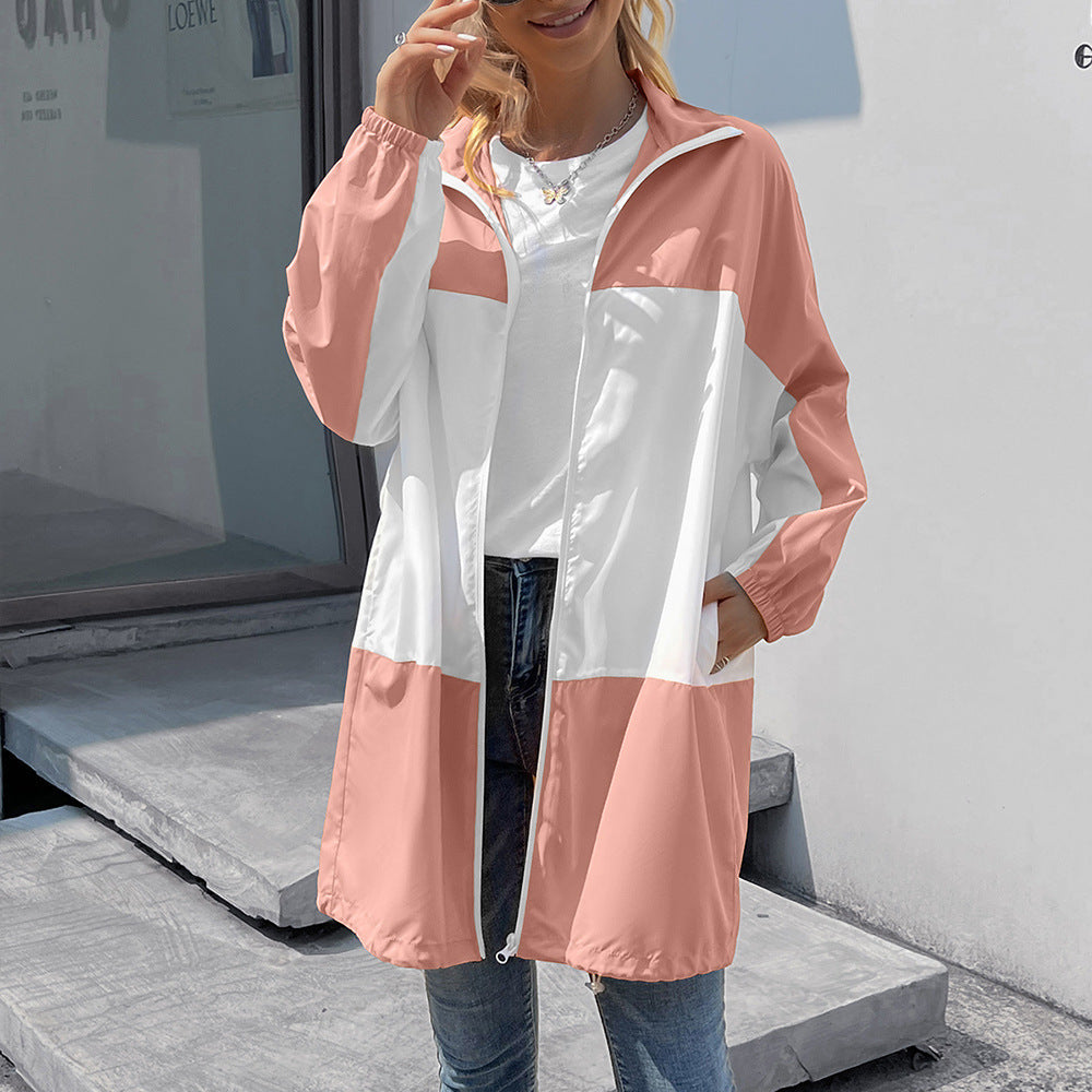 Women's transitional jacket with high collar and sporty fit Lune London