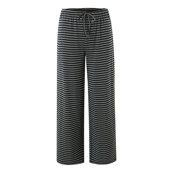 Wide striped pants for women with elastic waist Lune London