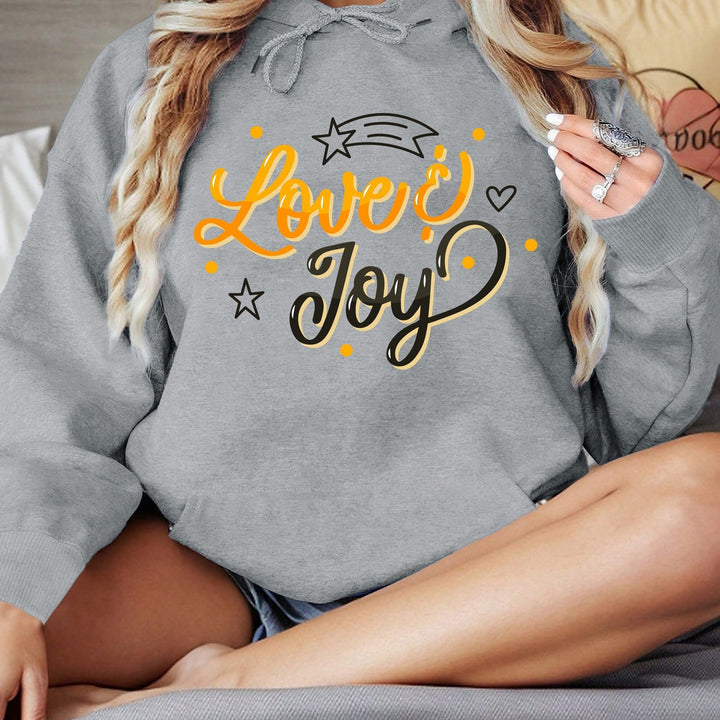 Sweat à capuche pour femme avec un design inspirant Love & Joy Chic & Stil