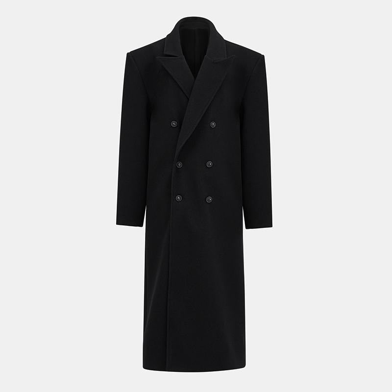 Manteau en laine pour femmes élégant à double boutonnage Chic & Stil