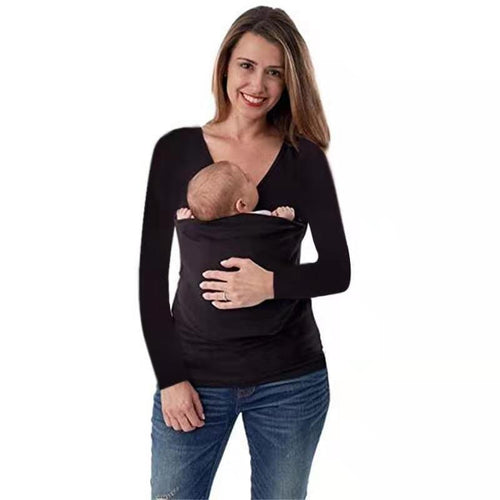 Knitted sweater to wear for women with V-neck and long sleeves Lune London