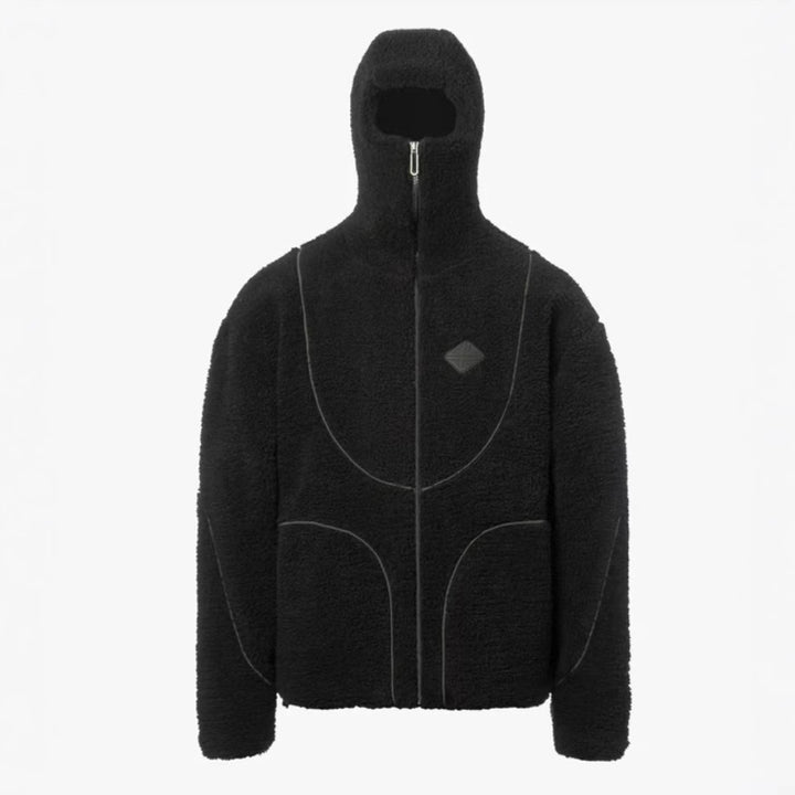 Fleece jacket for women with a high collar and practical zip pockets Lune London