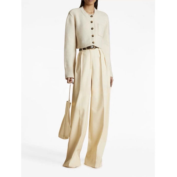 Cardigan court en tricot pour femmes avec des boutons Chic & Stil
