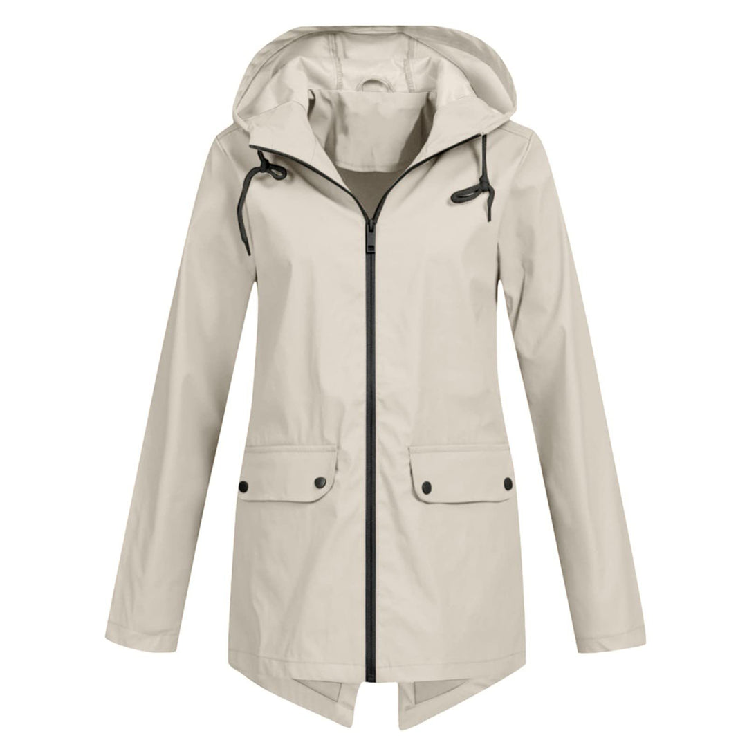Women's water-resistant transitional jacket with adjustable hood and practical pockets Lune London
