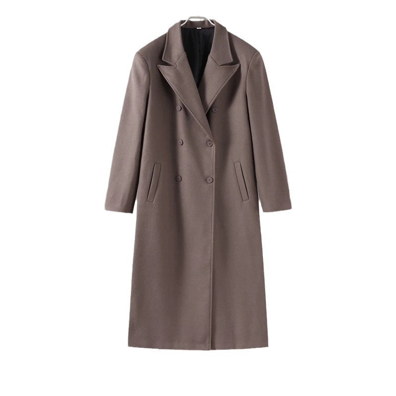 Manteau en laine pour femmes élégant à double boutonnage Chic & Stil