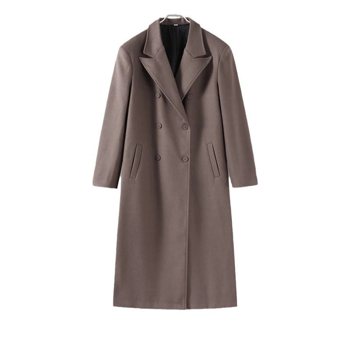 Manteau en laine pour femmes élégant à double boutonnage Chic & Stil