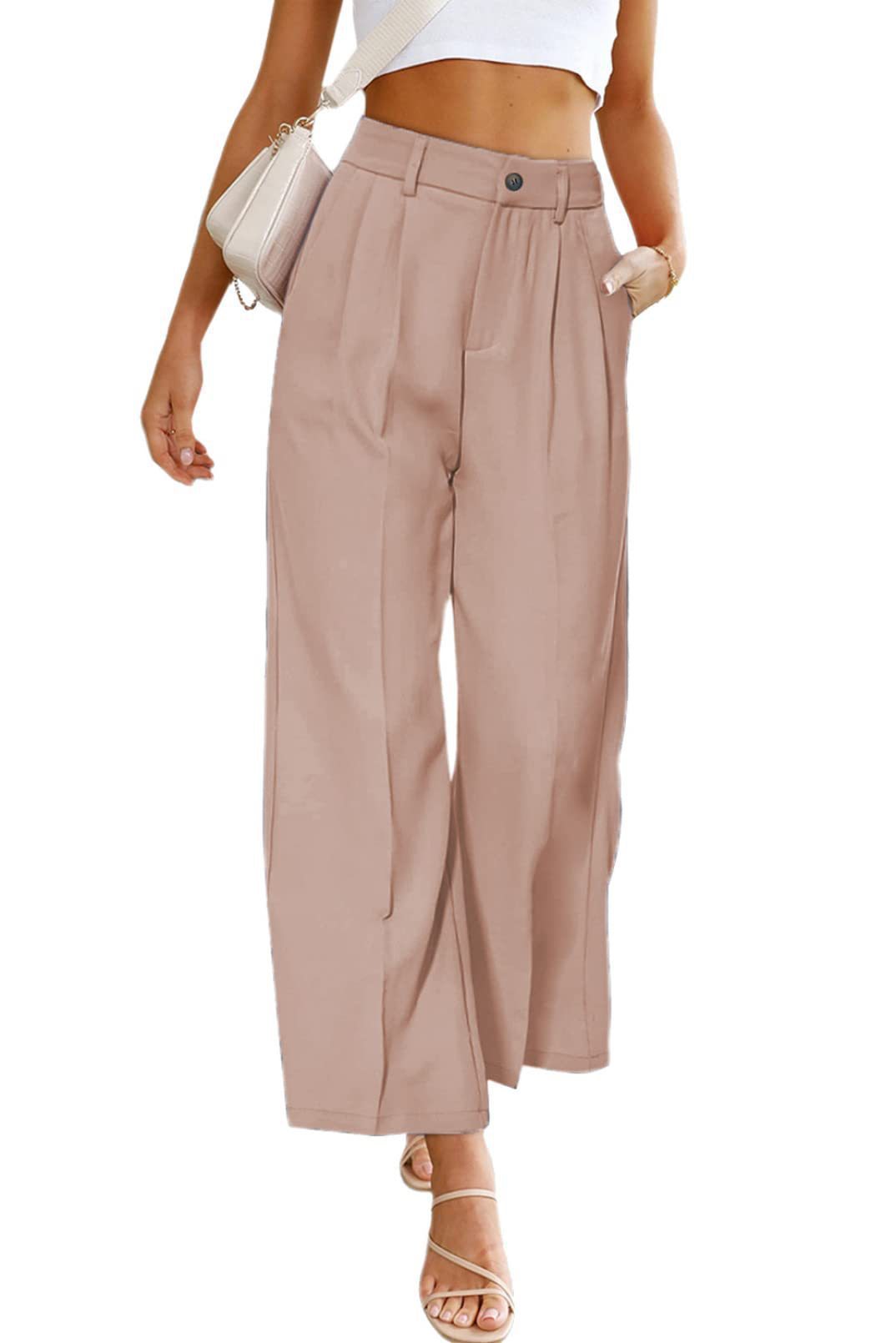 Women's high jump pants with elegant draping Lune London