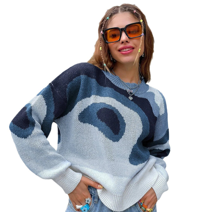 Ladies Fashion Sweater with Creative Colors and Soft Knit Lune London