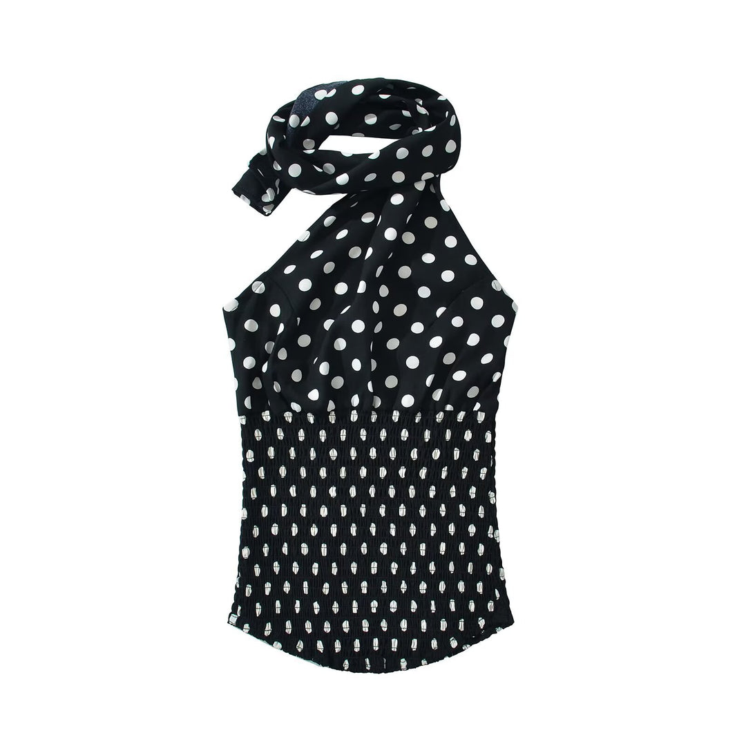 Dress for women with elastic waist and elegant tie straps Lune London