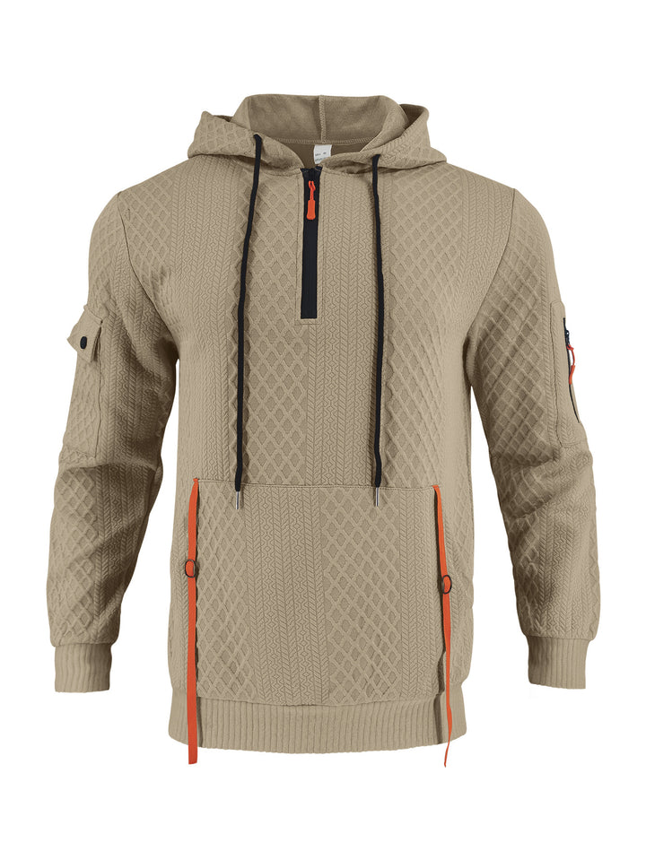 Men's sporty hoodie with innovative structural design Lune London