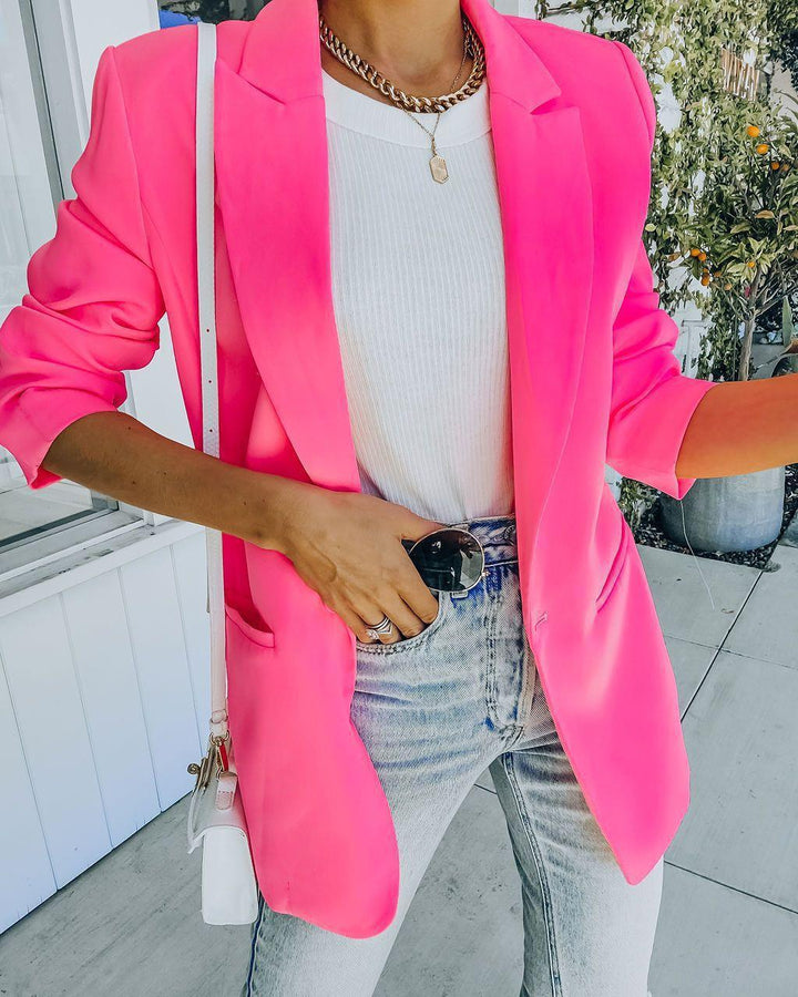 Women's Oversized Blazer with Structured Design and Practical Pockets Lune London