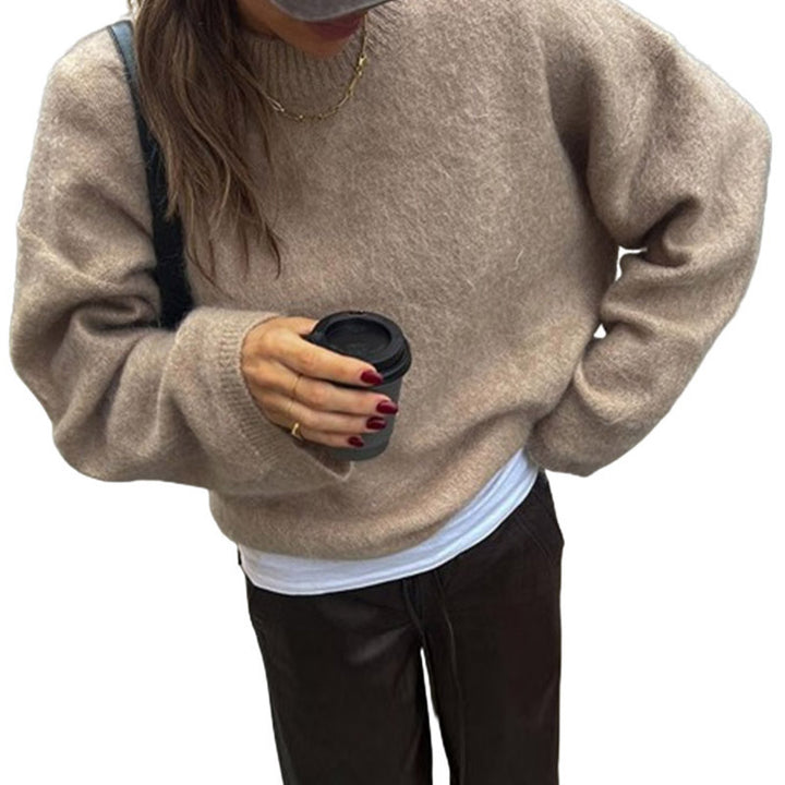 Oversized knitted sweater for women in soft cashmere blend Lune London