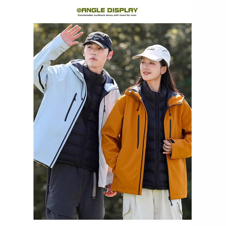 Women's functional jacket with water-repellent material and practical zip pockets Lune London