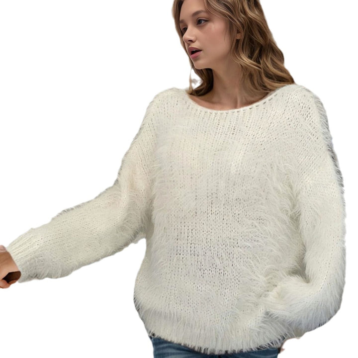 Ladies comfortable knitted sweater with a breathable structure Lune London