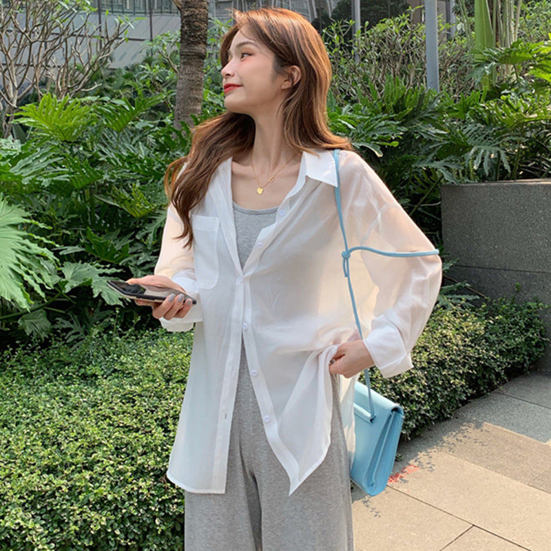 Blouse transparente pour femmes avec coupe moderne et coupe décontractée Chic & Stil