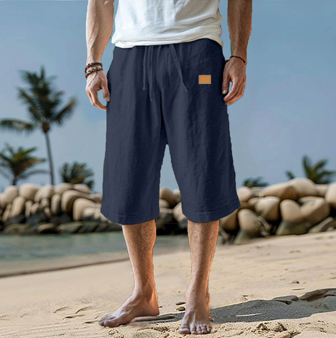 Casual pants for men with elastic waistband and practical side pockets Lune London
