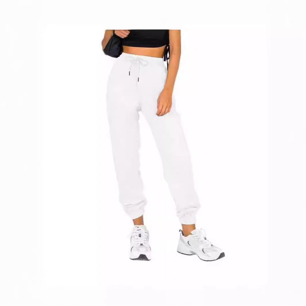 Pantalon de jogging sportif pour femmes avec cordon de serrage pratique et taille élastique Chic & Stil
