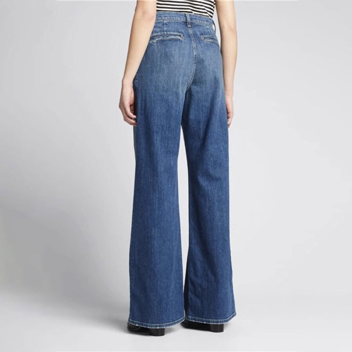 Jeans larges pour femmes avec taille haute et coupe décontractée Chic & Stil
