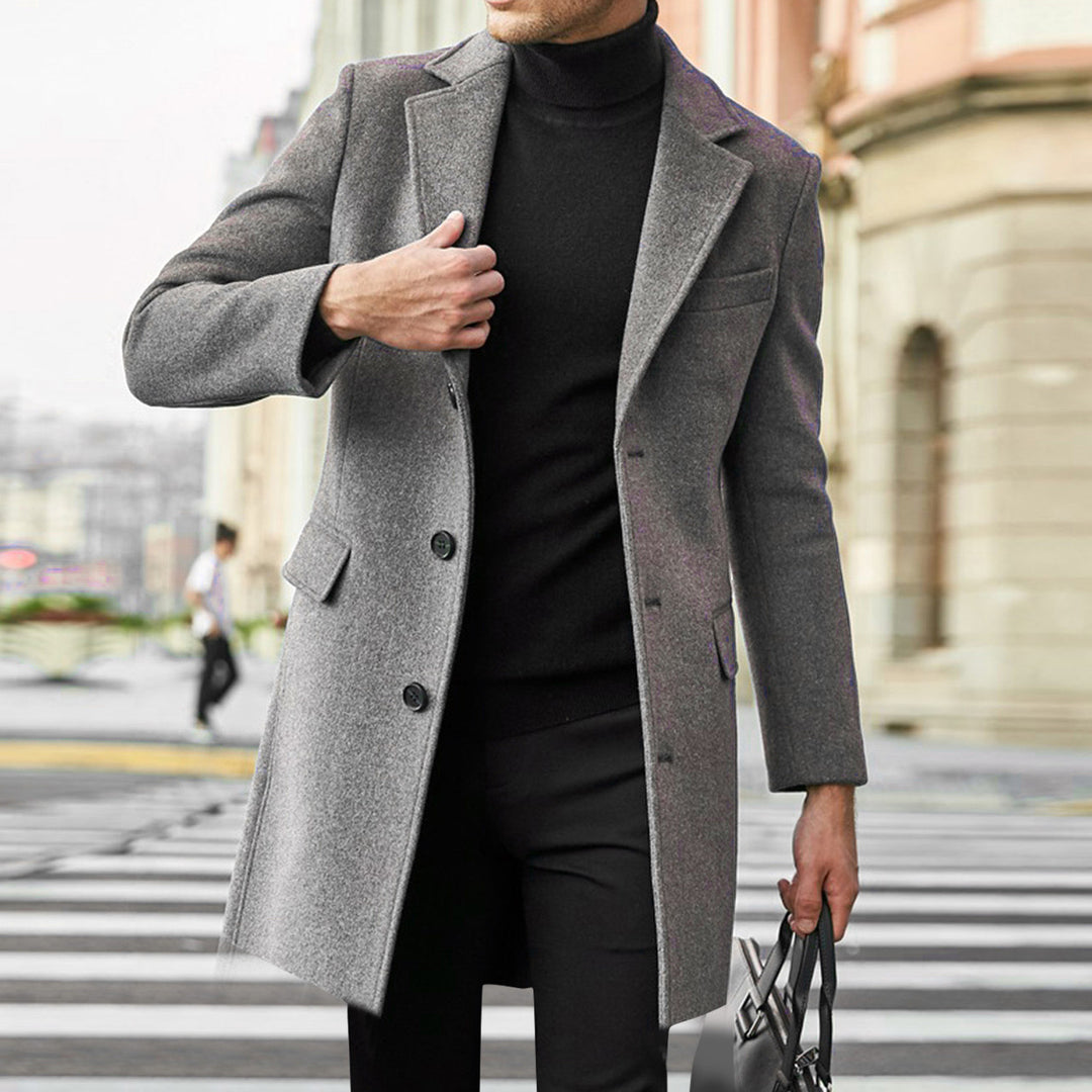 Elegant wool coat for men Lune London