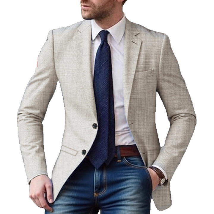 Modern suit jacket for men, single button Lune London