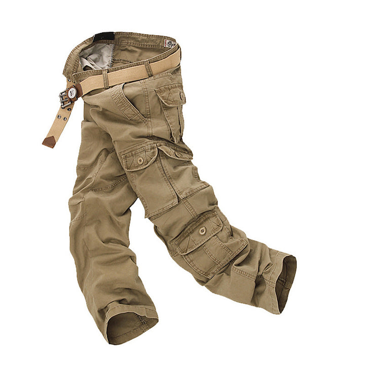 Multifunctional cargo pants for men with adjustable waist and numerous pockets Lune London