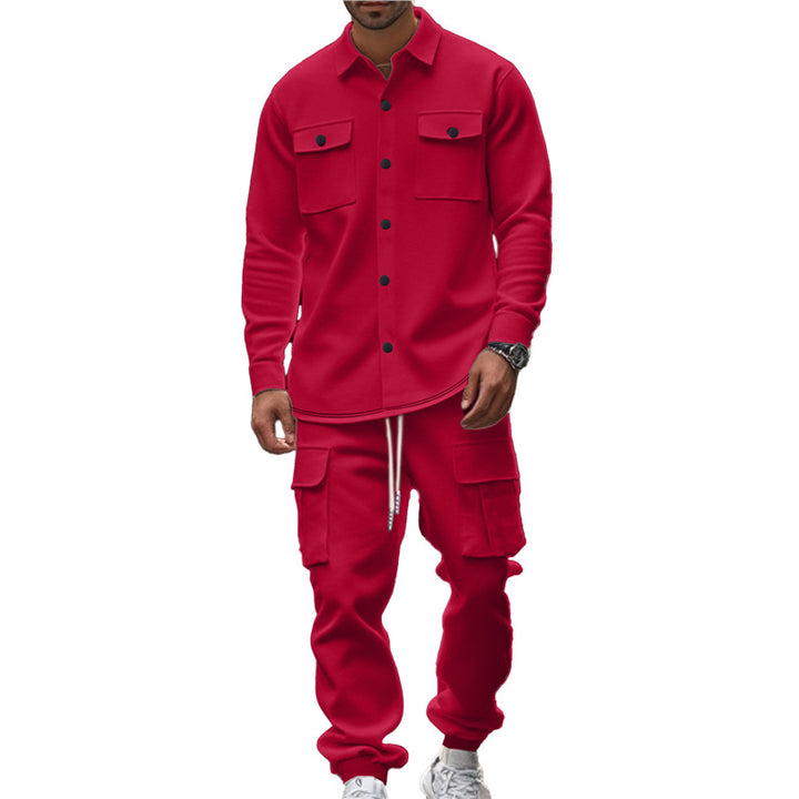 Casual men's set with functional pockets and chic and stylish design