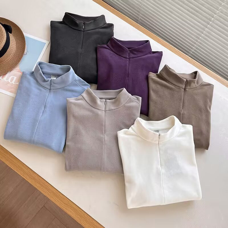 Chemise de sport pour femmes à manches longues avec coupe innovante Chic & Stil