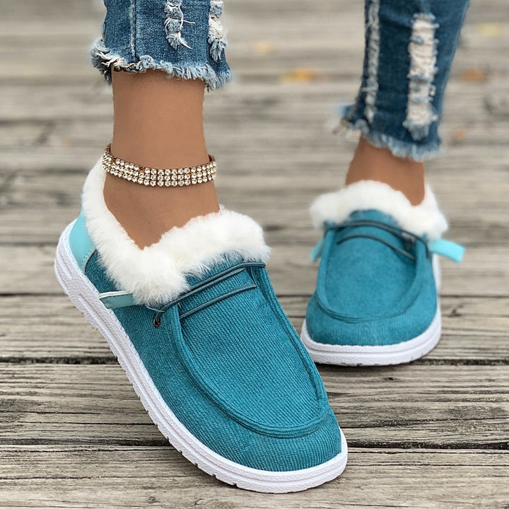 Ladies Plush Loafers with Soft Inner Lining Lune London