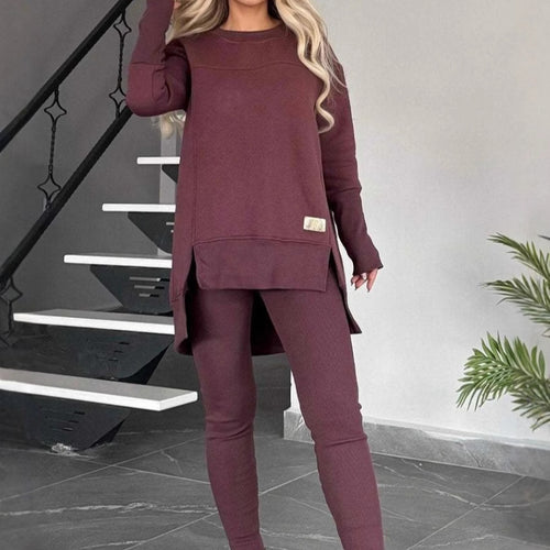 Cozy thick knit loungewear set for women Lune London