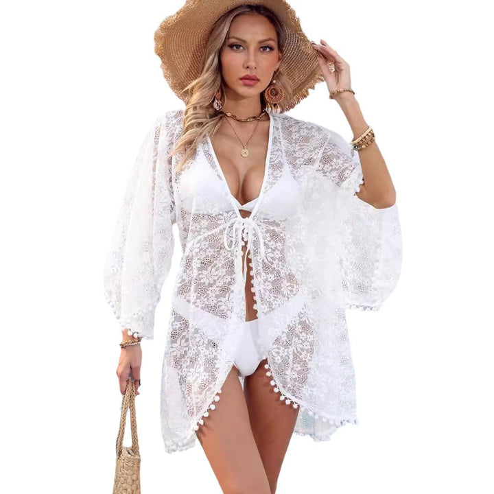 Ladies Elegant Chic Lace Beach Cover-up