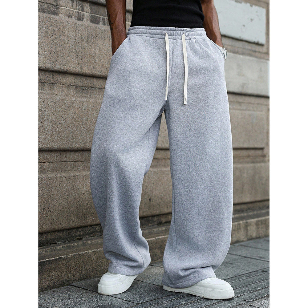 Women's casual loose-fit leisure pants with elastic waistband and practical pockets Chic & Stil