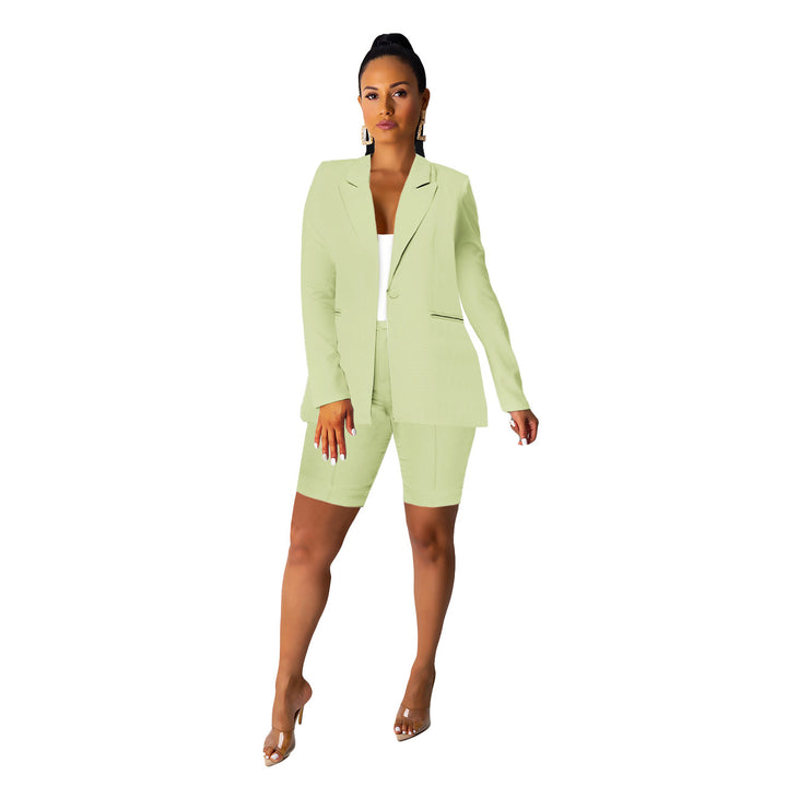 Elegant blazer set for women with shorts and refined details Lune London