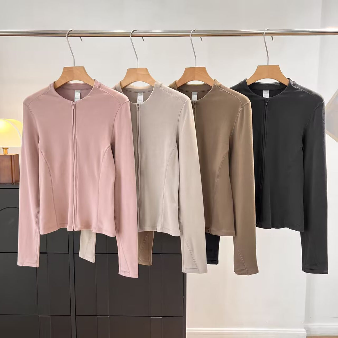 Veste de transition sportive pour femmes avec fermeture éclair innovante Chic & Stil