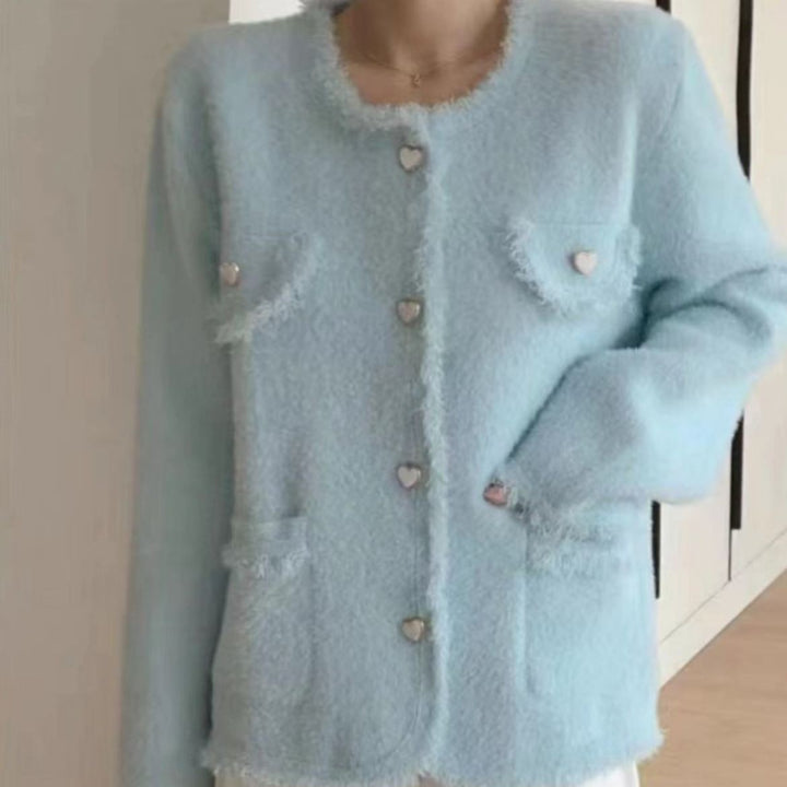Femmes Gilet Flou avec Détails en Cœur Chic & Stil