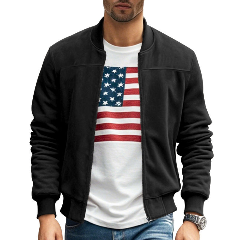 Stylish bomber jacket for men with practical pockets and soft inner lining Lune London