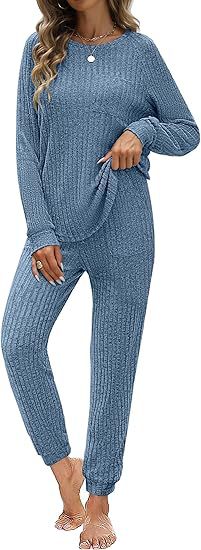 Femme confortable ensemble en tricot Lune London