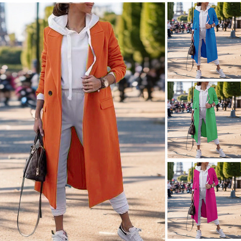 Elegant Women's Long Blazer Lune London