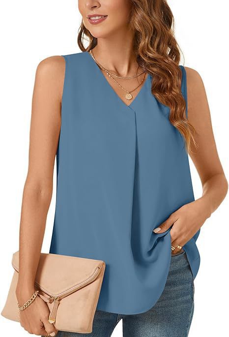 Women V-Neck Pleated Casual Top Lune London