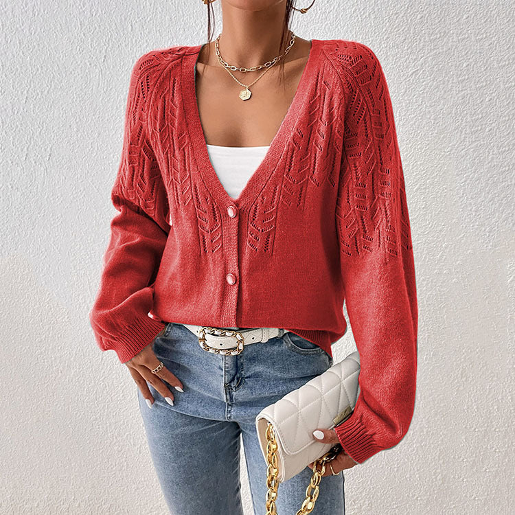 Knitted jacket for women with delicate pattern Lune London