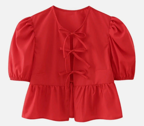 Veste courte de mode pour femmes avec manches bouffantes Chic & Stil