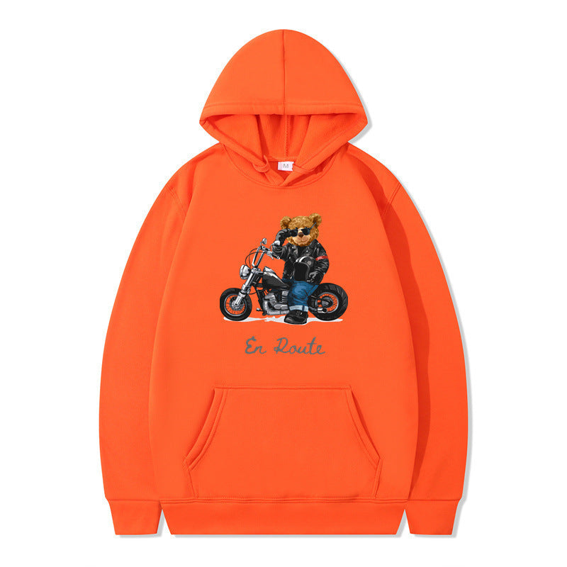Women's hoodie with unique bear design and casual fit Lune London