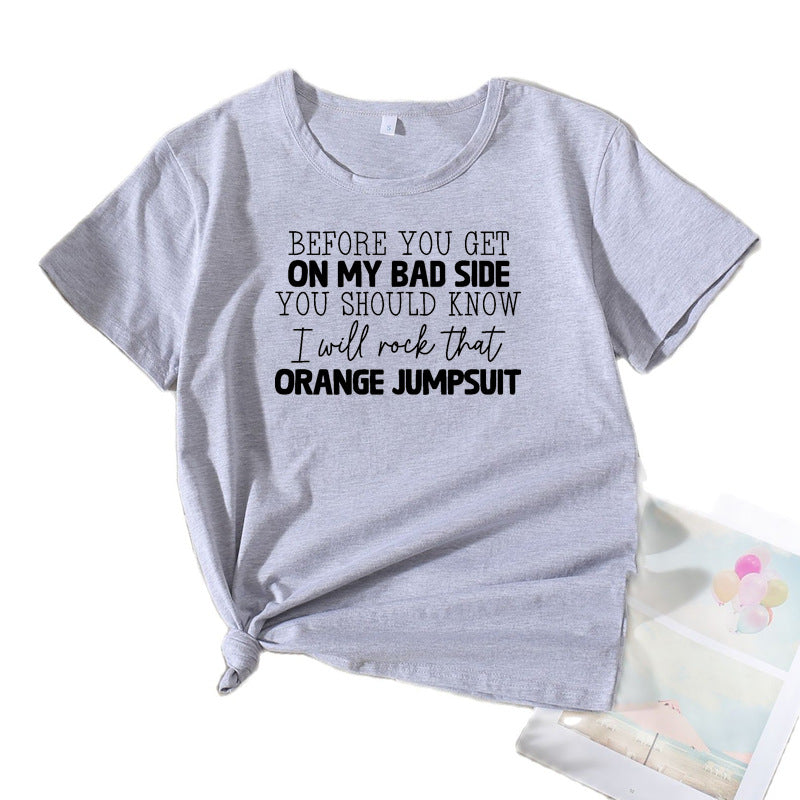 Women's Short Sleeve T-Shirt with Quirky Graphic Lune London