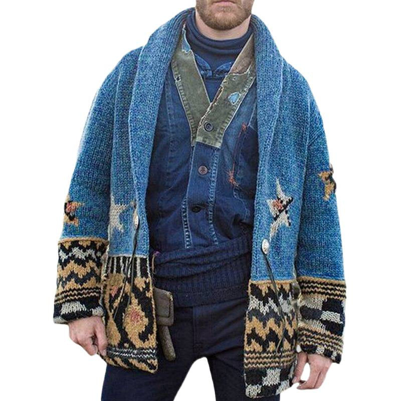 Men's knitted jacket with detailed craftsmanship Lune London