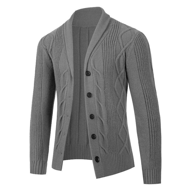 Men's knitted jacket with an innovative textured pattern and a comfortable fit Lune London