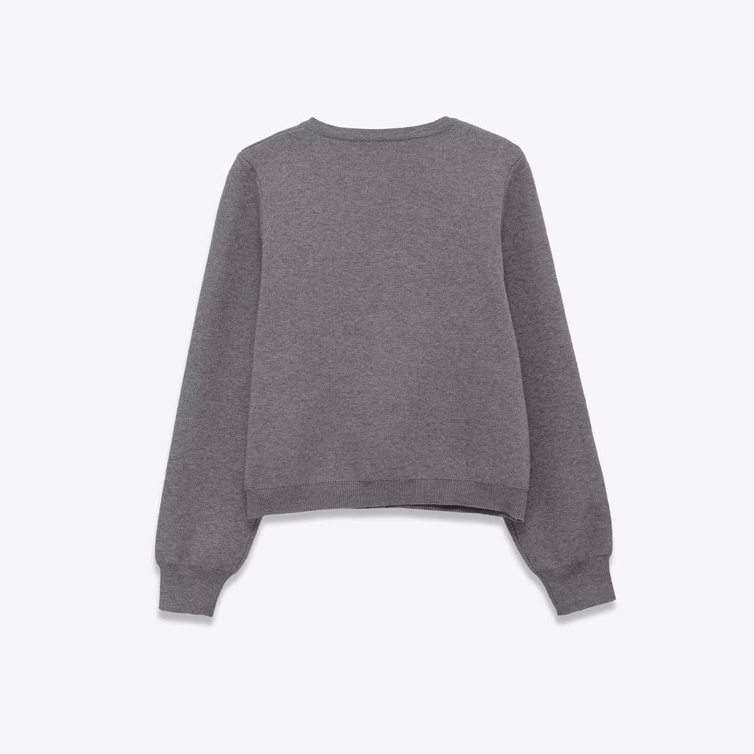Cardigan pour femmes avec des détails floraux scintillants Chic & Stil
