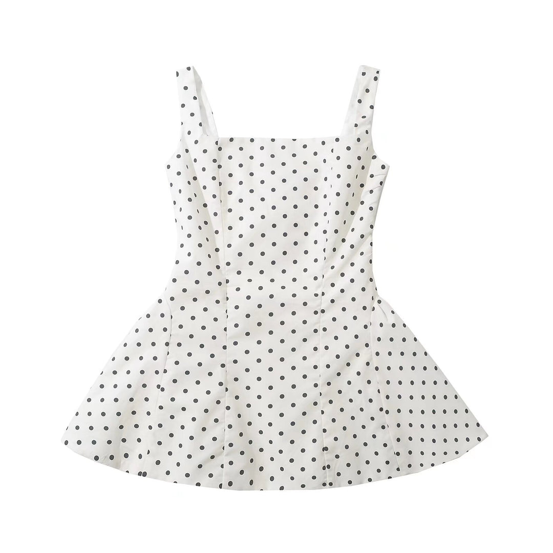 Short dress for women with a playful polka dot pattern and an elegant cut Lune London