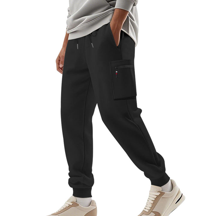 Men's cargo pants with practical side pockets and elastic waist Lune London