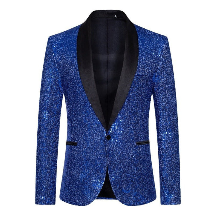 Men's Glamorous Sequin Blazer with Modern Cut Lune London